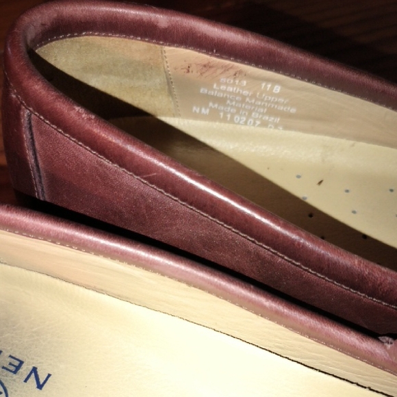 Neil M Burgundy Leather Slip-On Loafers main image 7